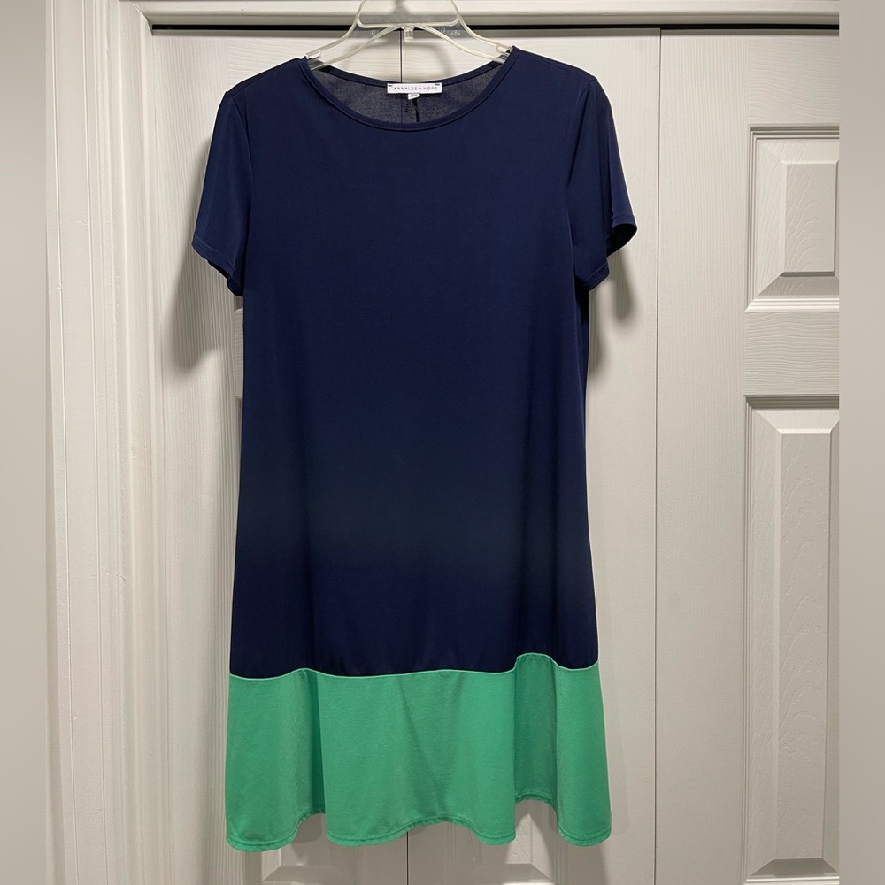 Annalee + Hope Blue & Green Dress